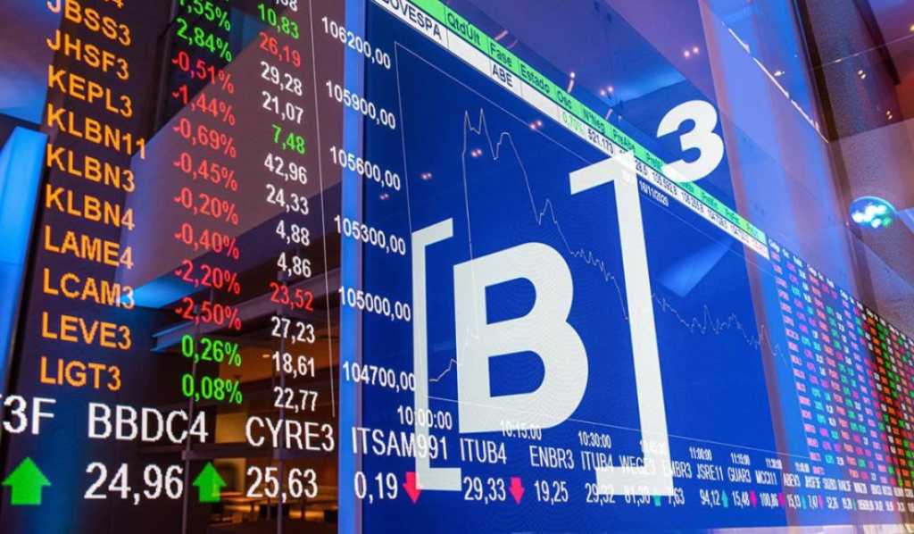 Tela de ações da B3 com dados financeiros atualizados
